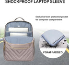 Mochila de Laptop Impermeable Ligera para Damas con Puerto USB