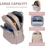 Mochila de Laptop Impermeable Ligera para Damas con Puerto USB