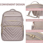 Mochila de Laptop Impermeable Ligera para Damas con Puerto USB
