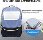 Mochila de Laptop Impermeable Ligera para Damas con Puerto USB