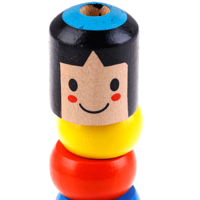 Daruma Inmortal Juguete de Madera