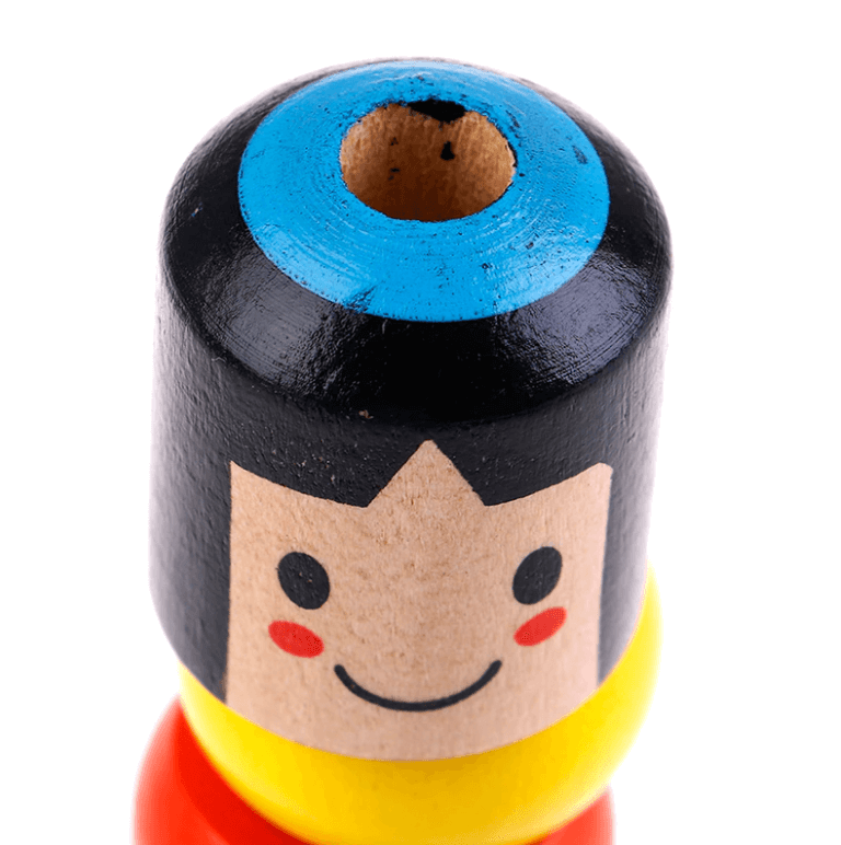 Daruma Inmortal Juguete de Madera