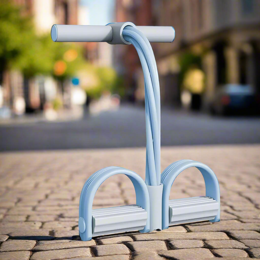 Pedal de Resistencia con 4 Tubos – Entrenador Abdominal para Casa