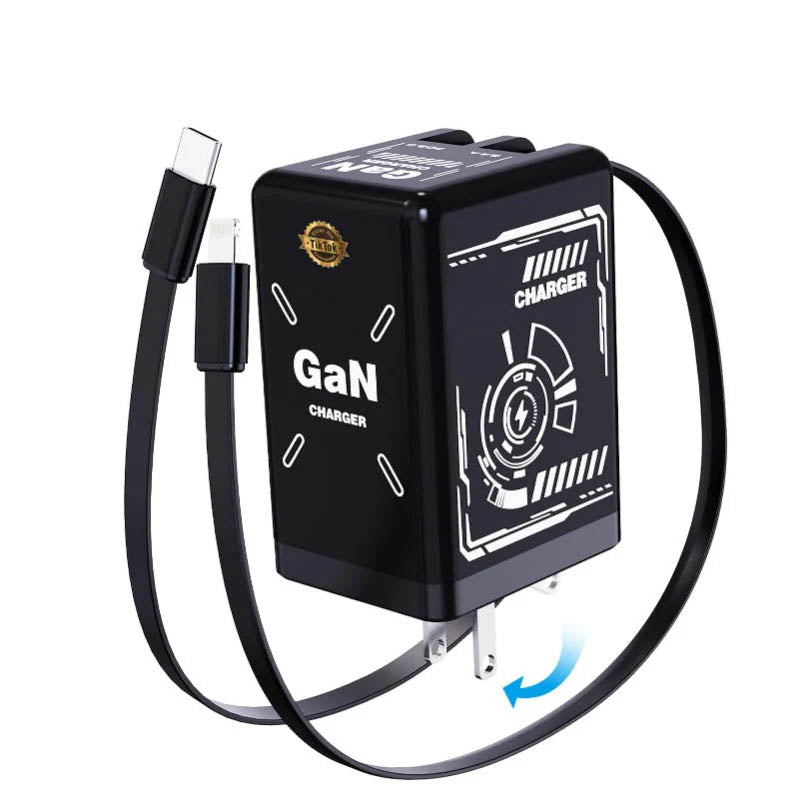 Cargador Rápido Retráctil GaNPro 45W