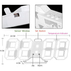 Reloj de Pared LED 3D LumiSync – Reloj Digital Moderno con Iluminación Regulable