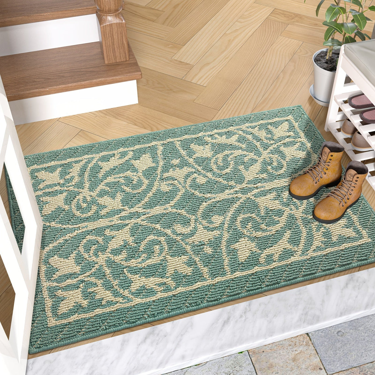 PUREHOME - Alfombra de Entrada Interior de Bajo Perfil Antideslizante 1pc