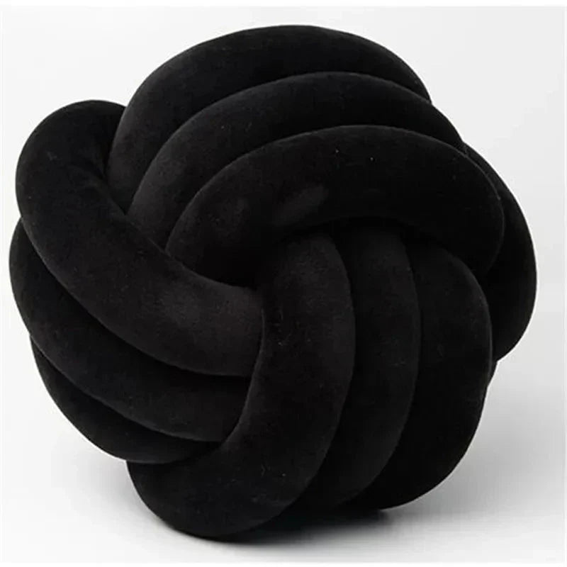 Bola Suave Efecto Suede con Nudos Decorativos
