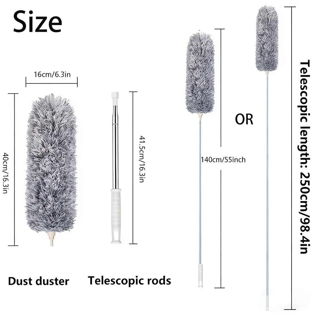 SKYDUSTER - Cepillo de Limpieza Flexible Extensible para Techos Altos y Ventiladores