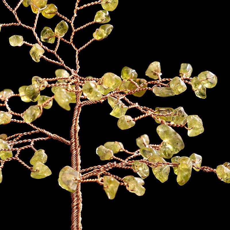 Árbol de Decoración con Cristales y Cobre Tejido a Mano