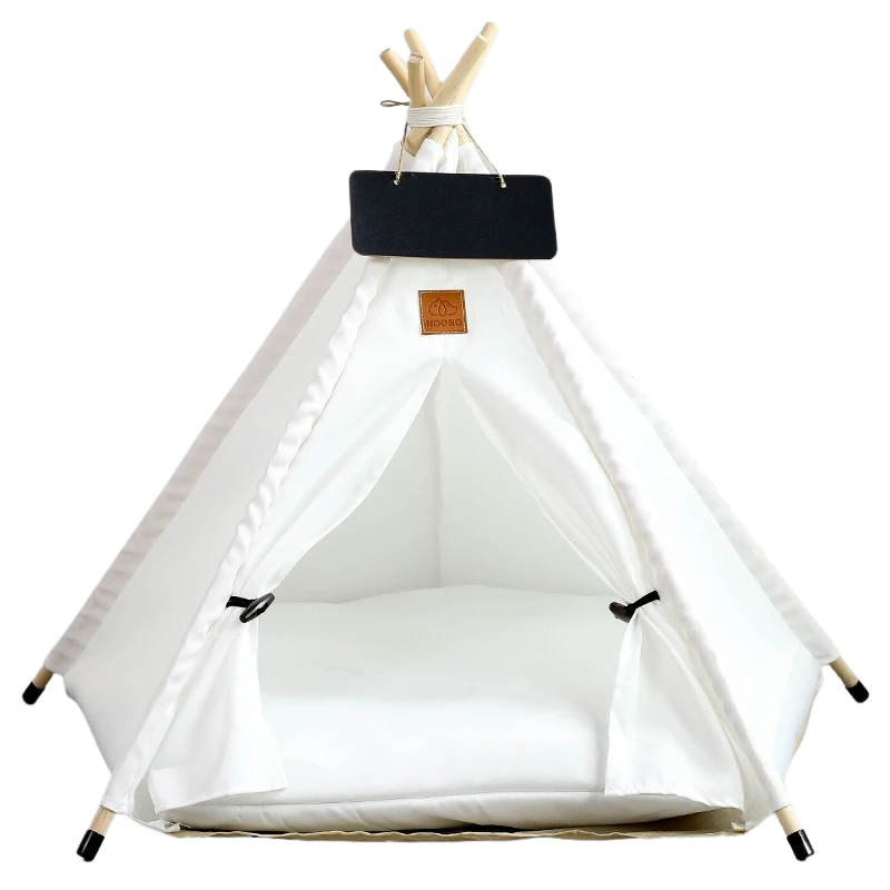 Teepee Deluxe para Mascotas en Lona para Gatos y Perros