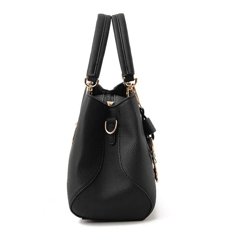 Bolso messenger para mujeres con charm de flores
