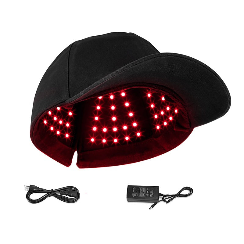 Gorro de luz roja para el crecimiento del cabello – Terapia de luz infrarroja para un cabello más grueso y abundante