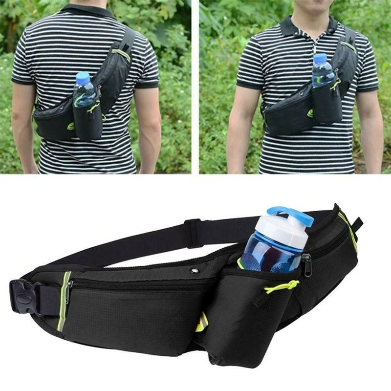 Kalsten | Pack RunEase – Cinturón de Correr Impermeable y Soporte para Bebidas