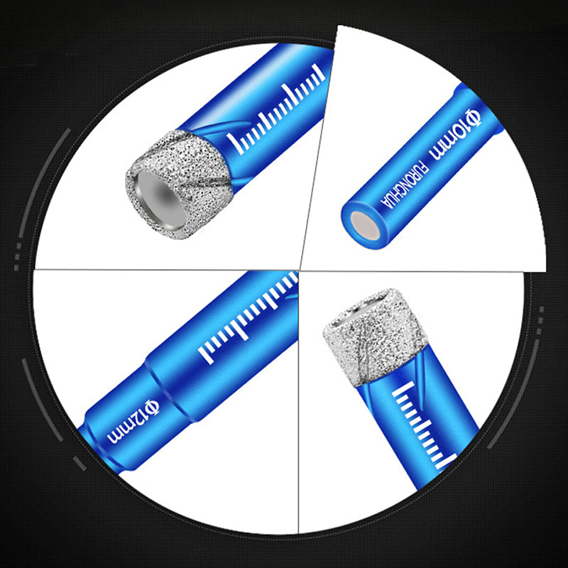 Broca de cerámica seca con cabeza de diamante para perforaciones precisas