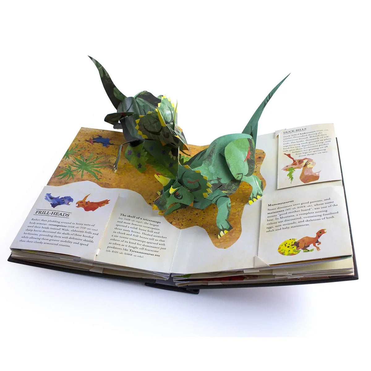 Kalsten | Libro Pop-Up 3D DinoWorld | Dinosaurios Prehistóricos y Monstruos Marinos | Tapa Dura