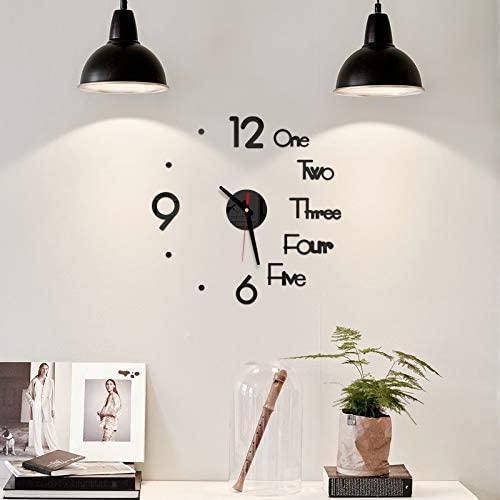 Reloj de Pared Decorativo de Acrílico DIY para el Hogar