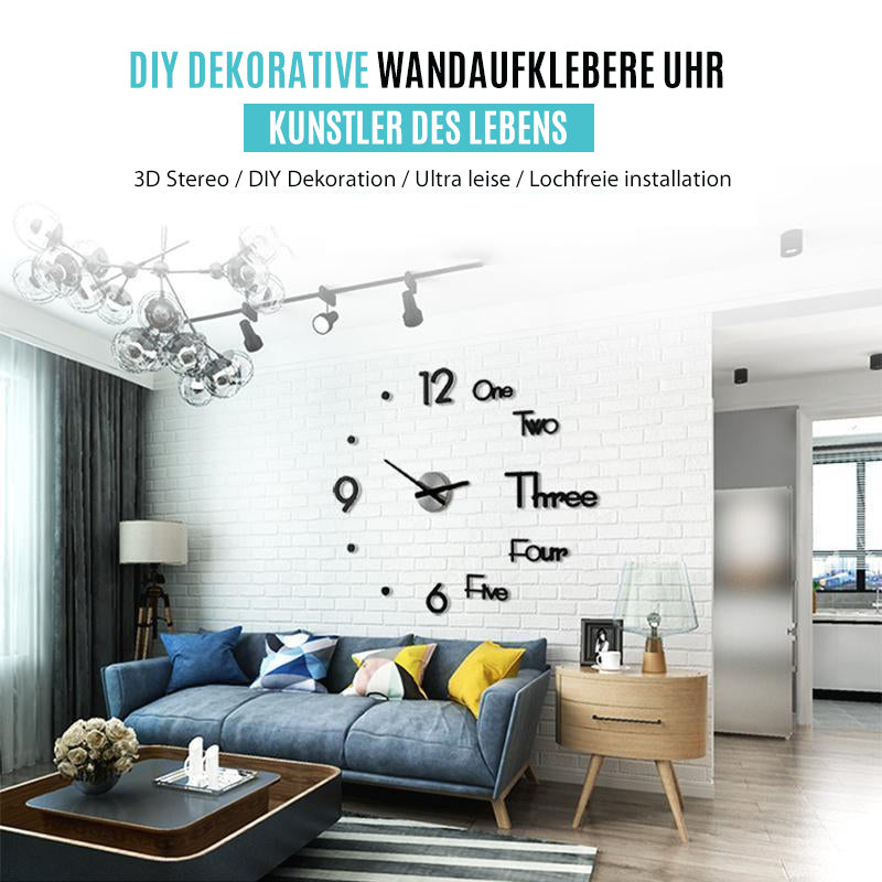 Reloj de Pared Decorativo de Acrílico DIY para el Hogar