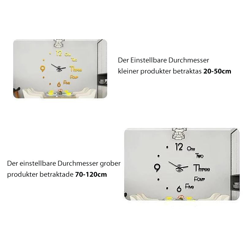 Reloj de Pared Decorativo de Acrílico DIY para el Hogar