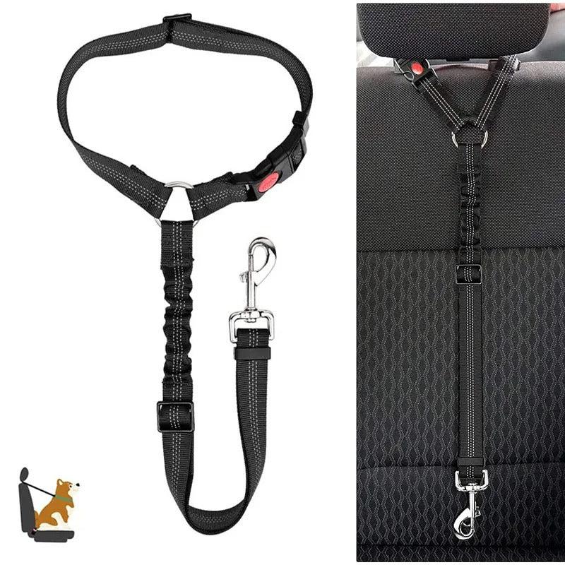 Cinturón de Seguridad para Perros en el Auto con Clip Giratorio de 360 Grados