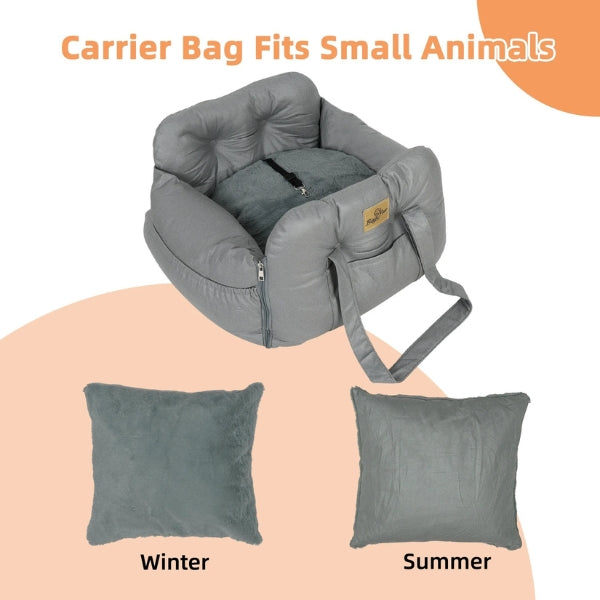 Cama de Asiento para Perros con Arnés de Seguridad, Diseño Impermeable