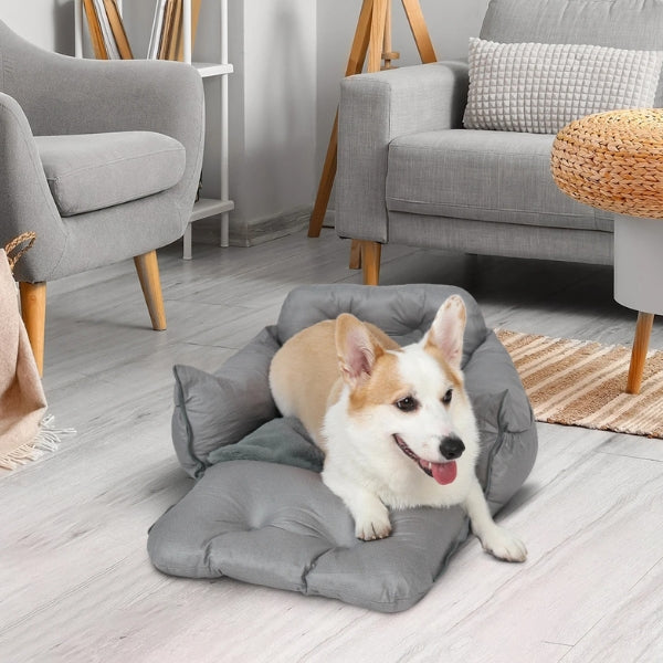 Cama de Asiento para Perros con Arnés de Seguridad, Diseño Impermeable
