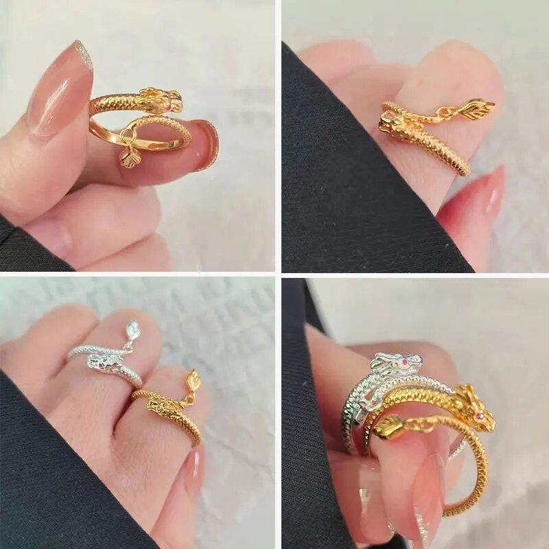 DrachenGlücksring - Desata la gracia de la suerte con este anillo de la suerte | 1+1 GRATIS