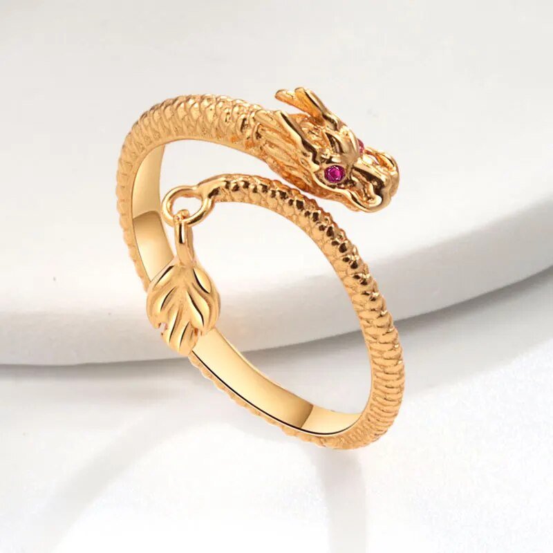 DrachenGlücksring - Desata la gracia de la suerte con este anillo de la suerte | 1+1 GRATIS