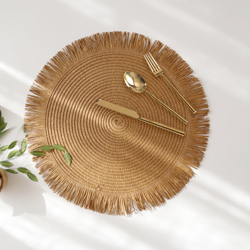 Lisslune | ThermoLuxe | Manteles individuales trenzados redondos