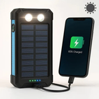 Banco de Energía Externo Solar Impermeable de 30,000mAh