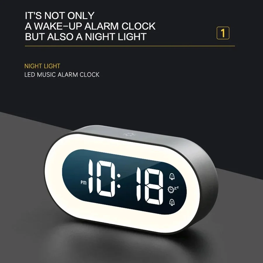 Lisslune | Despertador de Luz Suave al Amanecer, Alimentado por USB