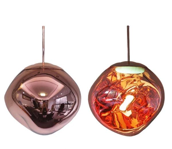 Lisslune | NordicGlow – Lámpara Colgante de Vidrio Elegante | Lámpara de Techo Escandinava Moderna