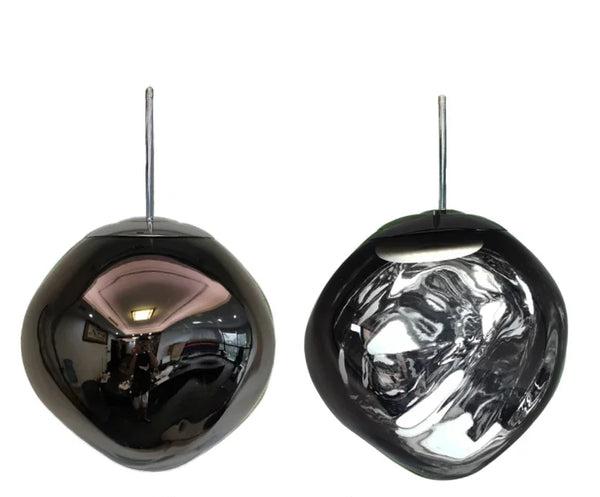 Lisslune | NordicGlow – Lámpara Colgante de Vidrio Elegante | Lámpara de Techo Escandinava Moderna