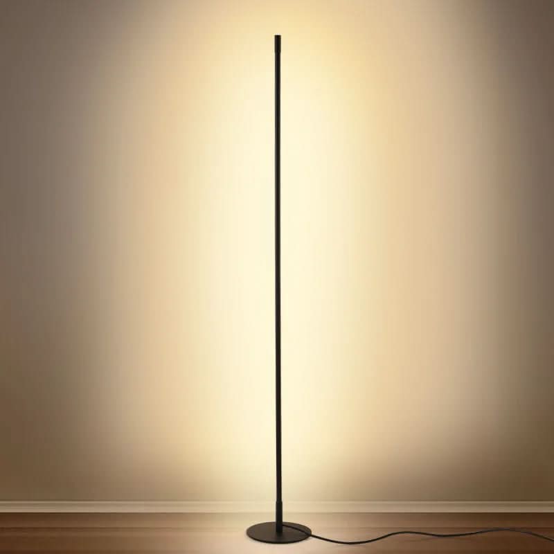 FLORGLOW Lámpara de Pie de Metal – Regulable y Elegante para Cualquier Sala de Estar