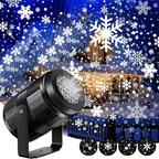 Skanto | Proyector de Navidad de Copos de Nieve Mágico – Experiencia LED para interiores y exteriores