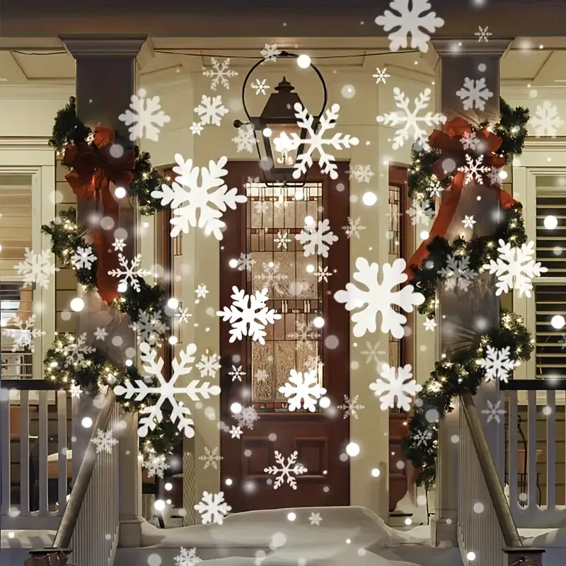 Skanto | Proyector de Navidad de Copos de Nieve Mágico – Experiencia LED para interiores y exteriores