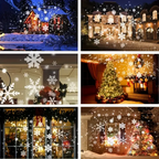 Skanto | Proyector de Navidad de Copos de Nieve Mágico – Experiencia LED para interiores y exteriores