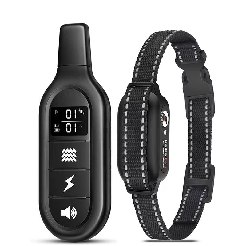 Collar E-Collar para Entrenamiento de Perros Impermeable y Recargable de 1000m