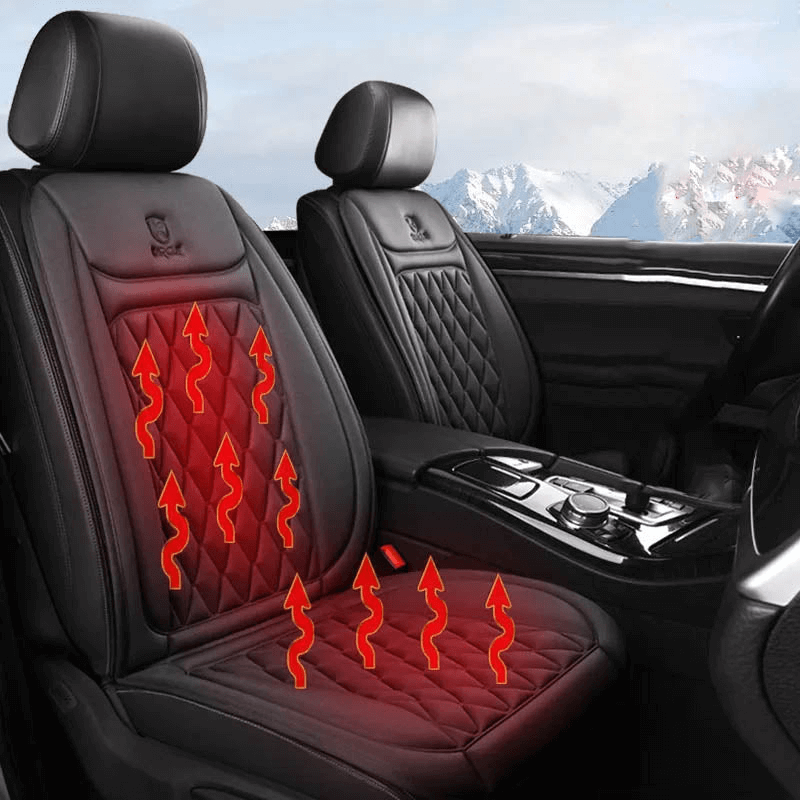 Lisslune | Funda de Asiento de Coche Calentada | Control de Temperatura Ajustable 30℃-65℃ para Coches, Camiones y Uso en Casa