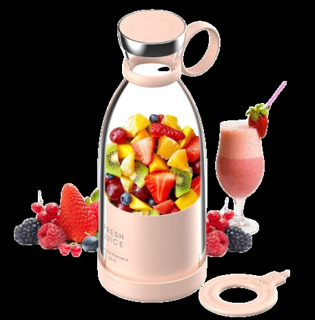 Mezclador de Smoothies Compacto y Portátil con Contenedor de Frutas y Tapa para Beber