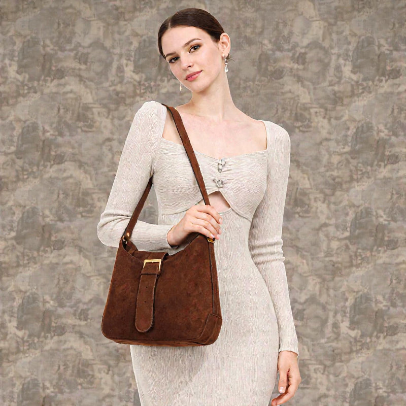 Brianna – Bolso de Hombro con Correa Ajustable y Cierre de Cremallera
