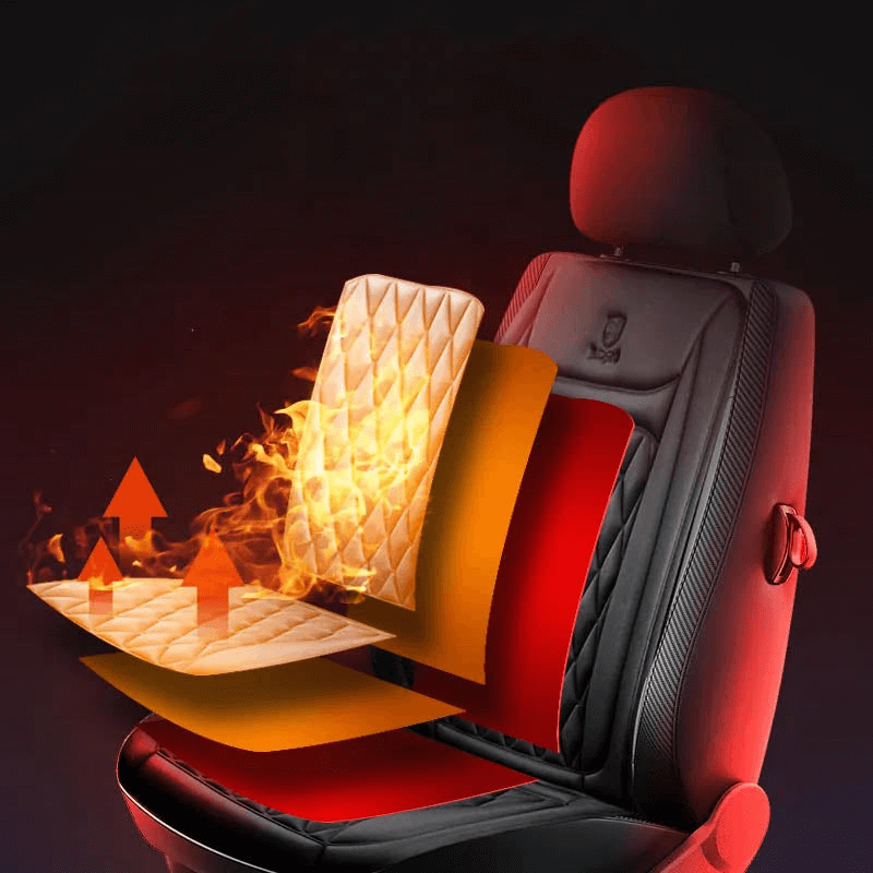 Lisslune | Funda de Asiento de Coche Calentada | Control de Temperatura Ajustable 30℃-65℃ para Coches, Camiones y Uso en Casa