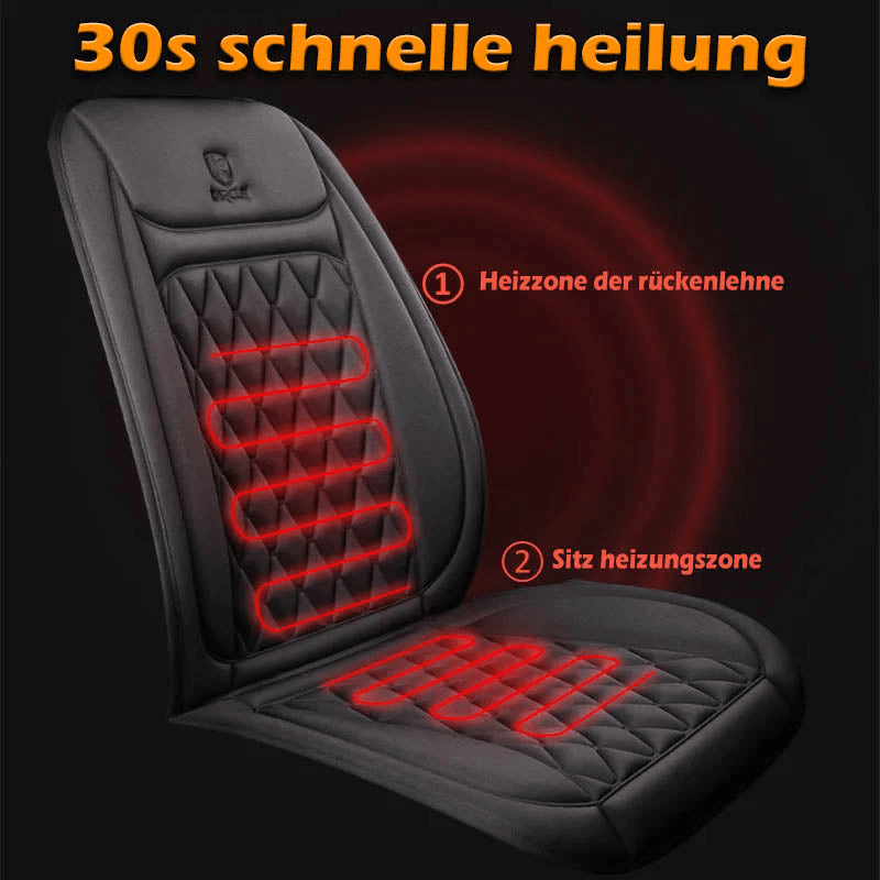 Lisslune | Funda de Asiento de Coche Calentada | Control de Temperatura Ajustable 30℃-65℃ para Coches, Camiones y Uso en Casa