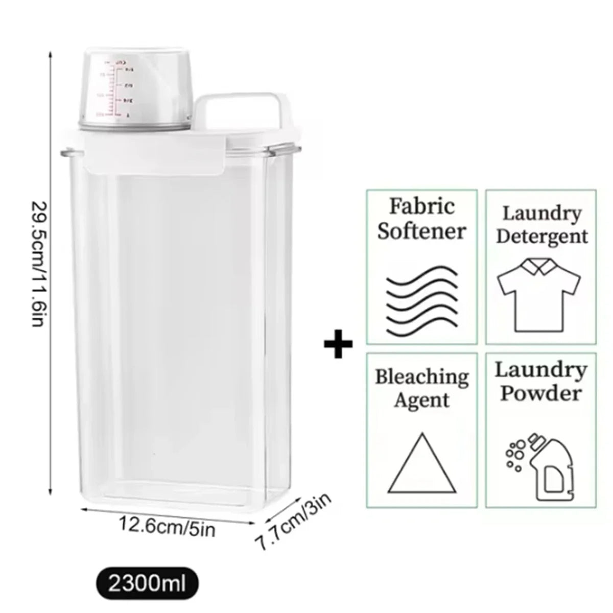Dispensador de Detergente para Ropa Hermético