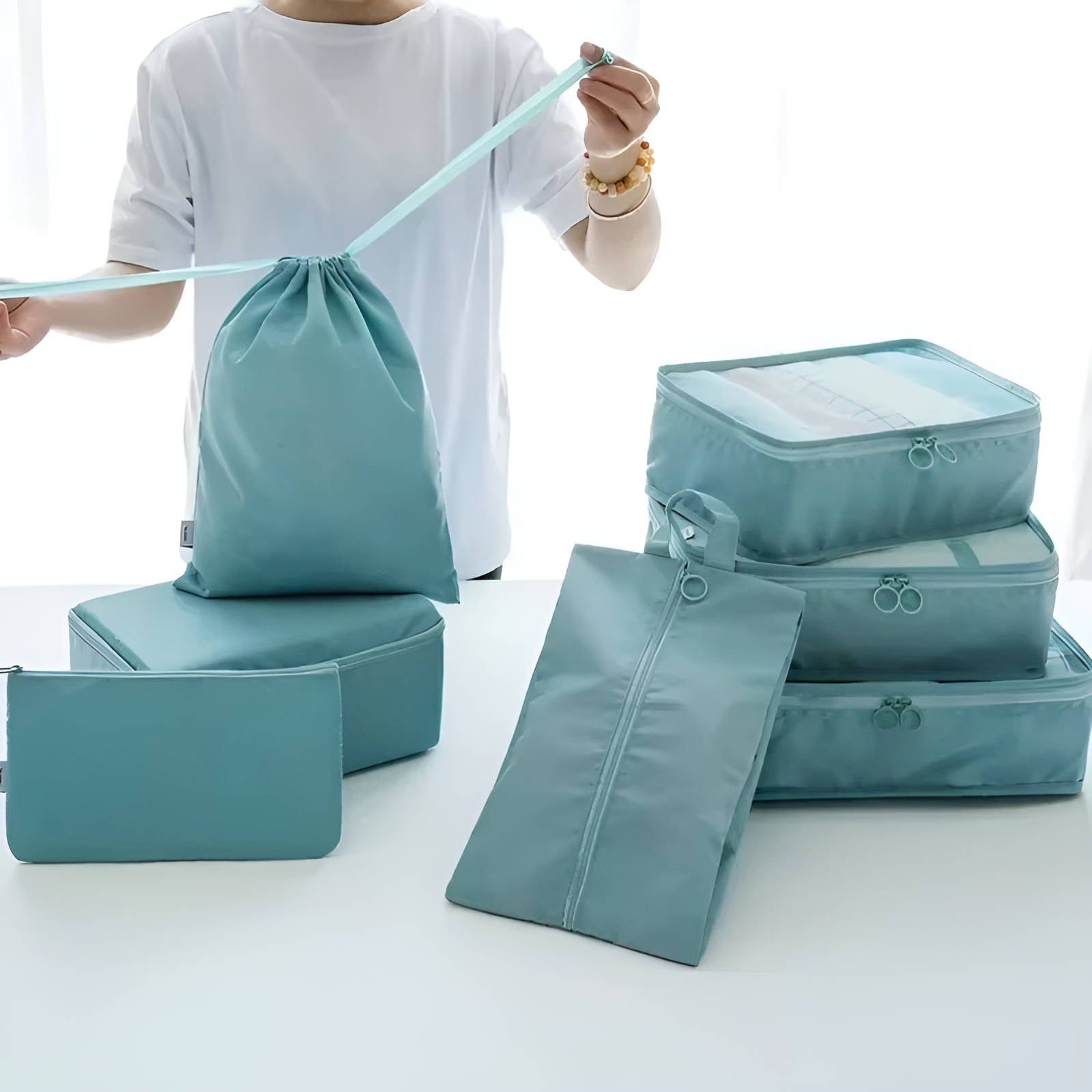 7 Set de Cubos de Empaque para Viajar