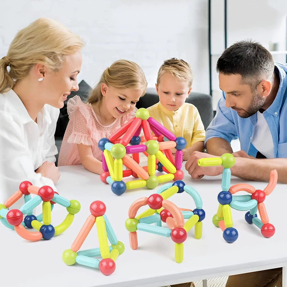 Bloques de Construcción Magnéticos | Juguetes Educativos Montessori