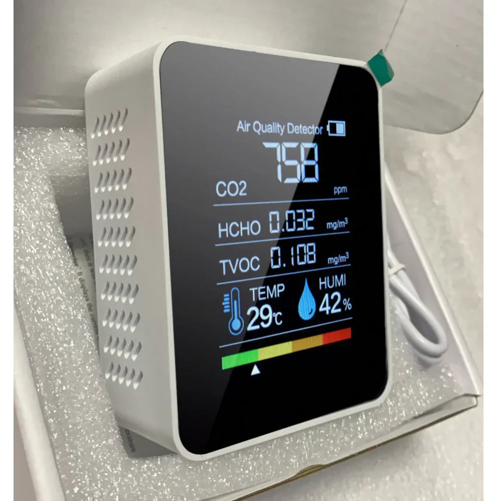 Monitor de CO2 AirSense Pro con Alertas en Tiempo Real