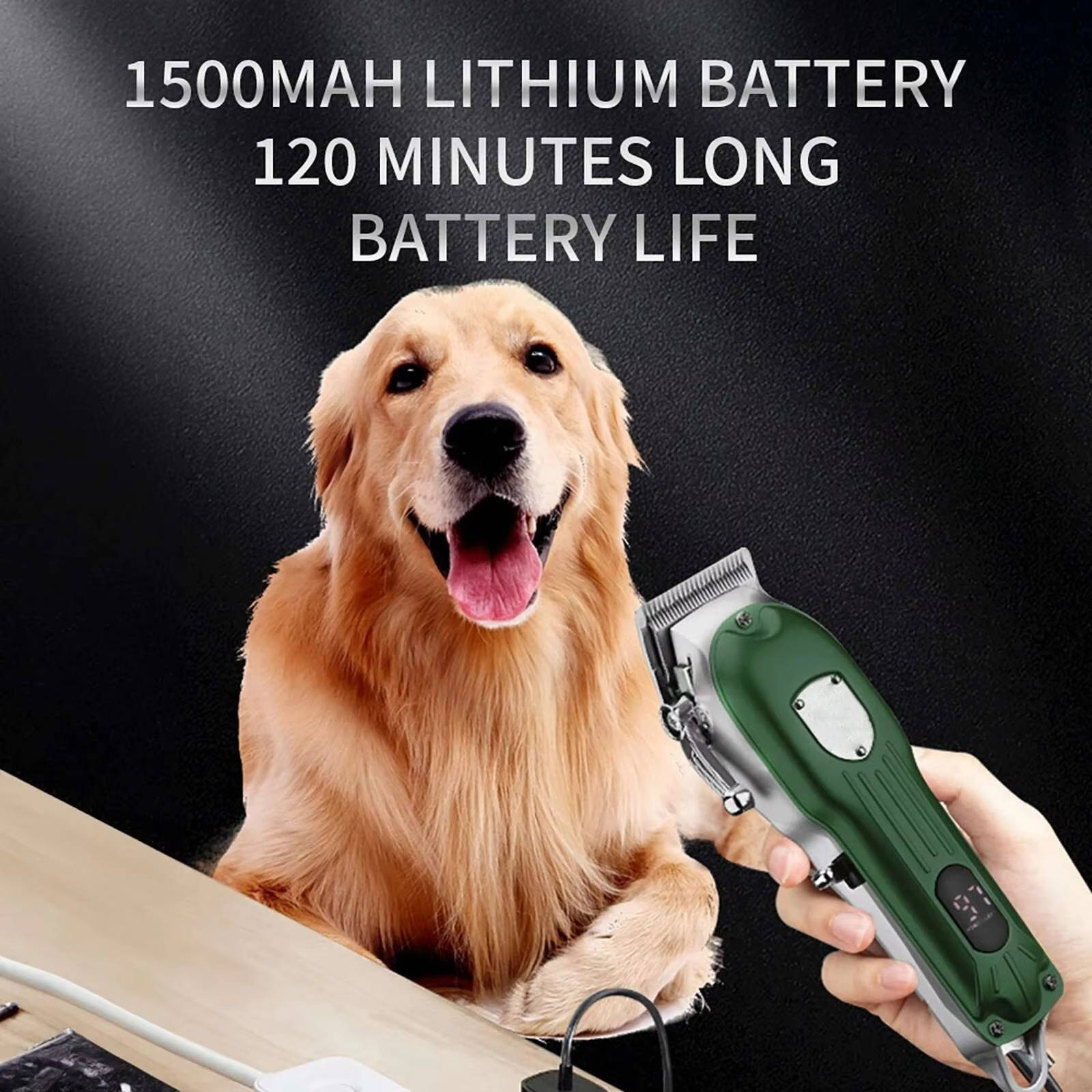 Cortadora de Pelo Profesional para Perros Todo Metal Recargable
