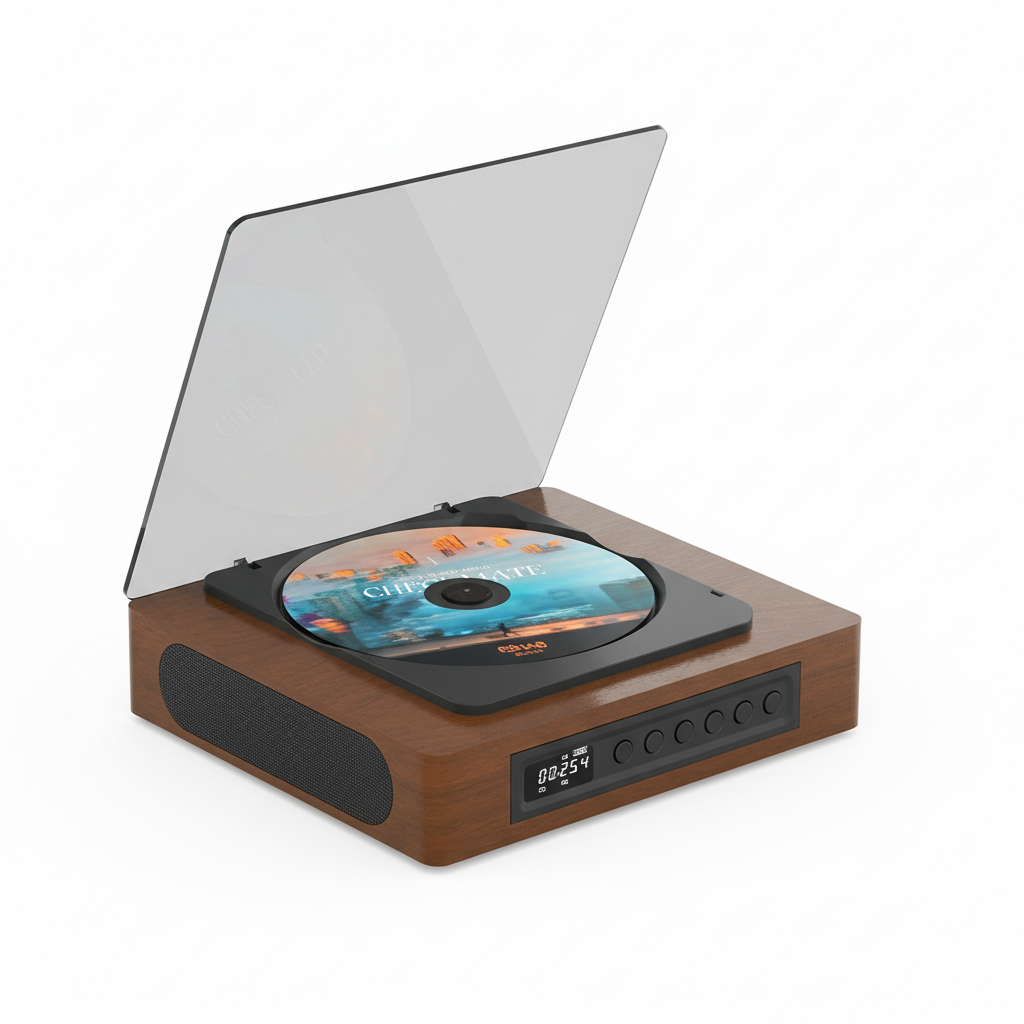Reproductor de CD Retro con Bluetooth y Radio FM