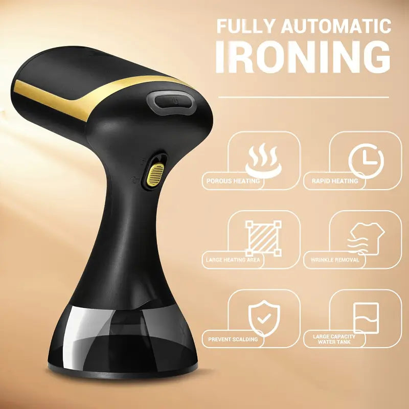 PowerSteam 1500W – Vaporizador de Ropa Portátil | Rápido y Eficiente