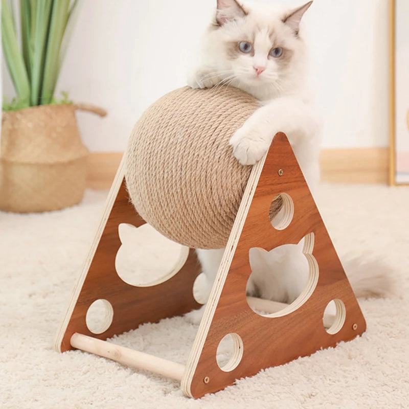 Juguete de Bola de Rasguño de Sisal Duradero para Gatos